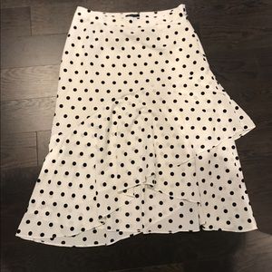 Beautiful satin dotted skirt
